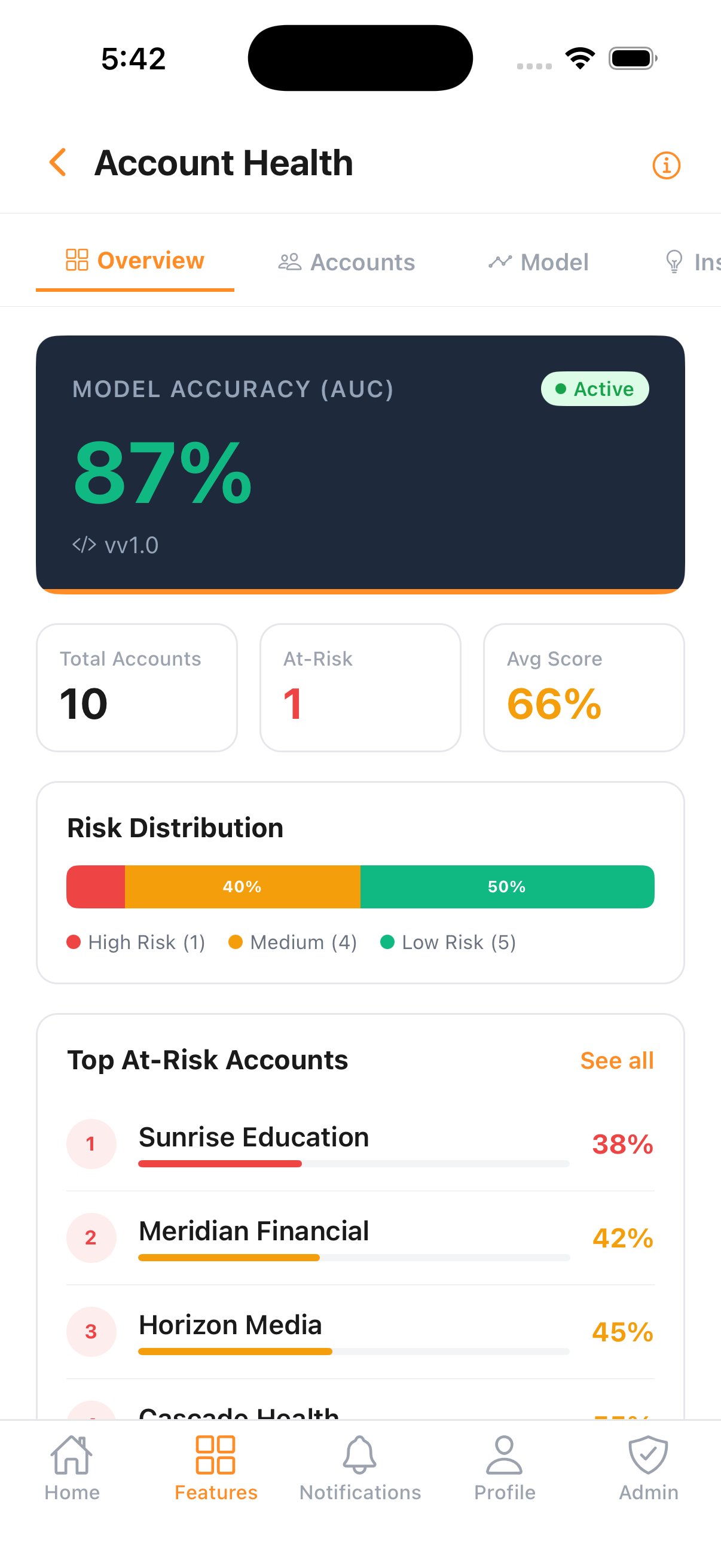 Account Health on mobile
