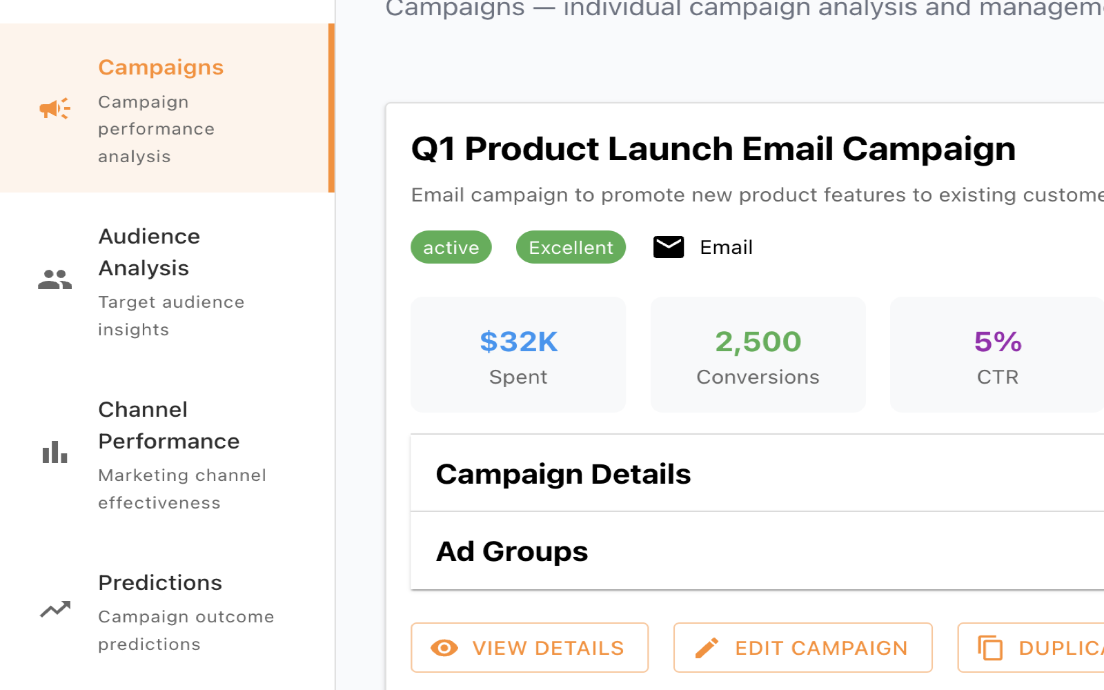 Campaign Modeling in the Intellimark Hub