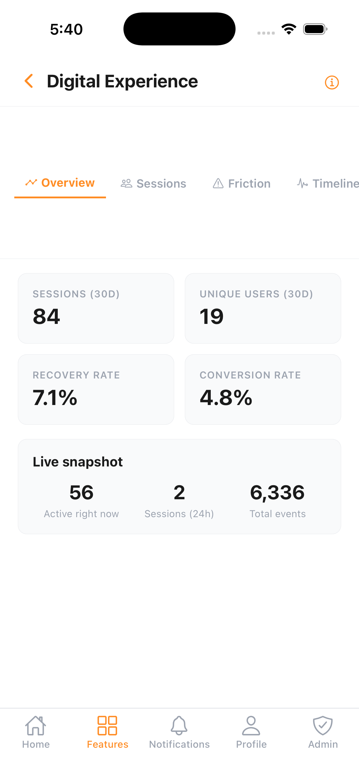 Digital Experience on mobile