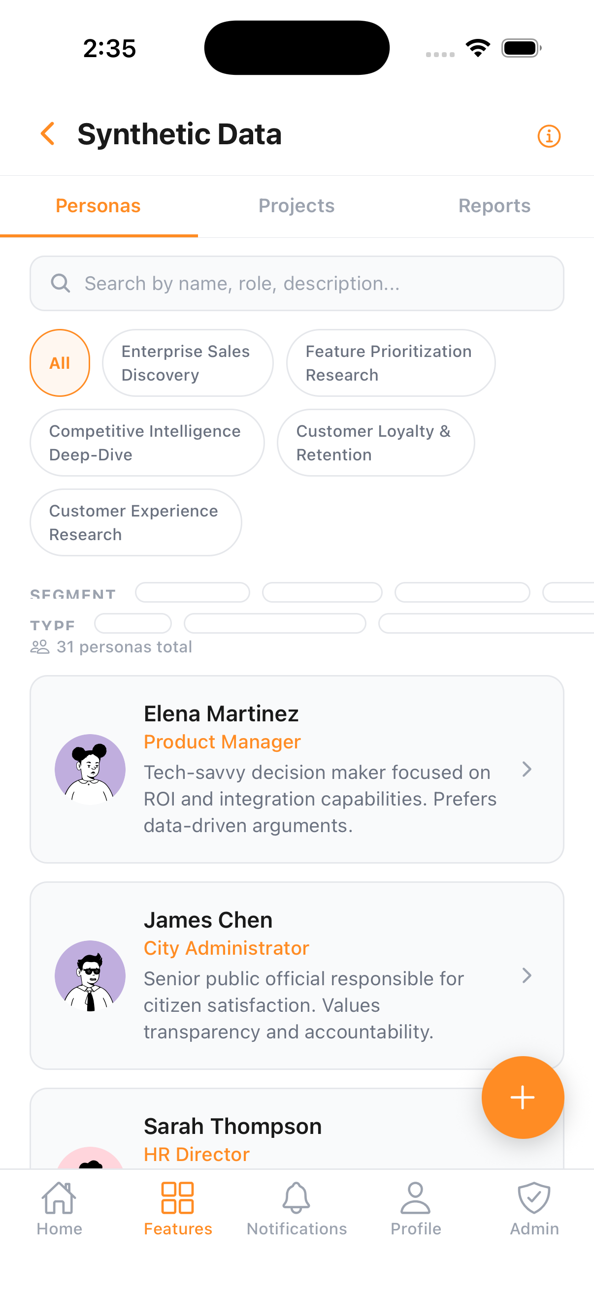 Synthetic Research on mobile